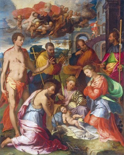 Die Geburt Christi, 1534 von Perino del Vaga